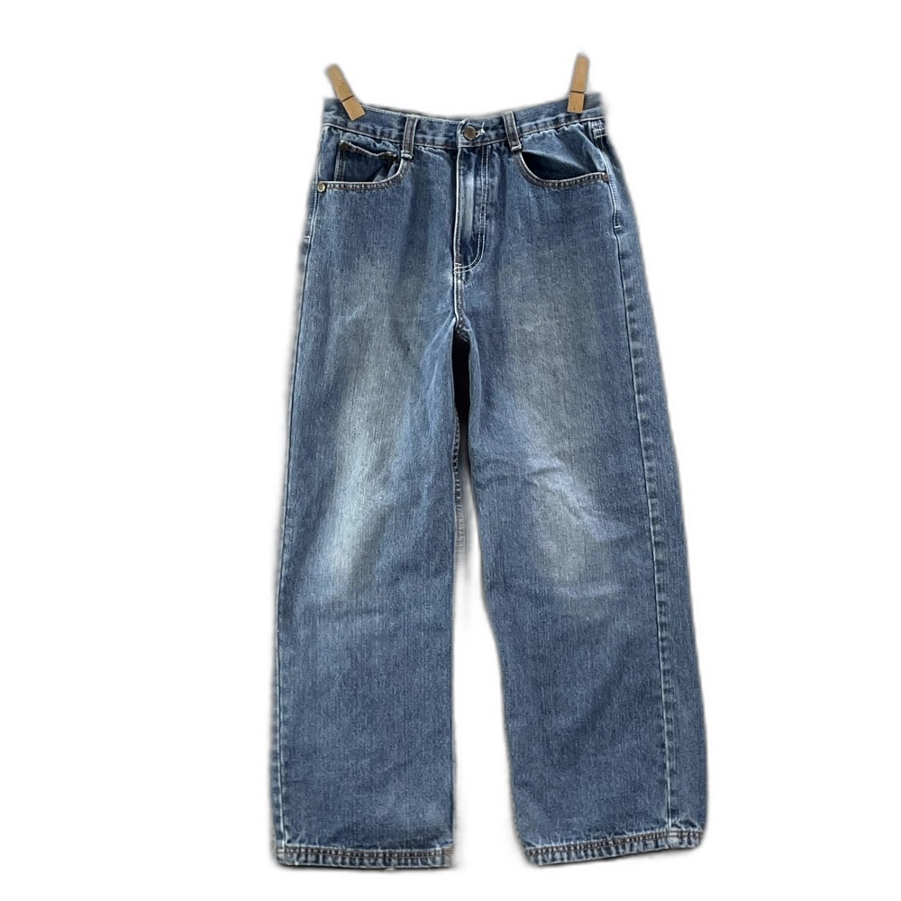 Vintage Fubu Jeans Womens 16 Blue Denim High Rise Relaxed Fit Gorpcore Retro Y2K